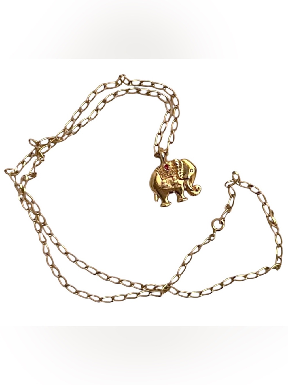 Gold Elephant Necklace